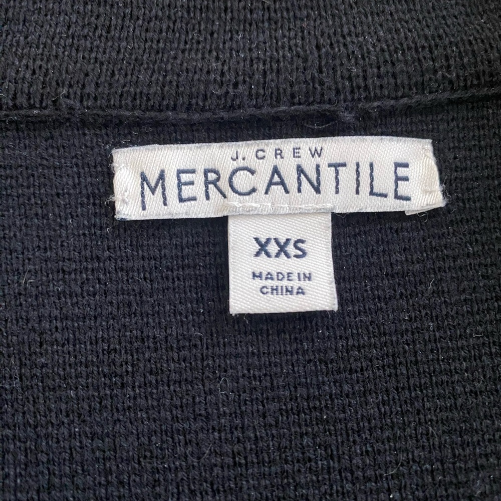 J Crew Factory Sweater Blazer Black Sz XXS - Picture 7 of 9